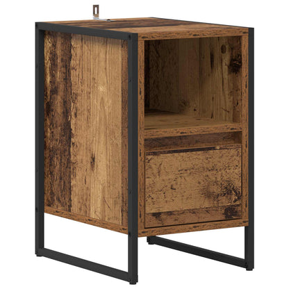 Nachttisch 2 stk. Altholz 39,5 x 30 x 50 cm Holzwerkstoff