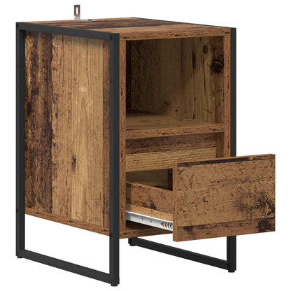 Nachttisch 2 stk. Altholz 39,5 x 30 x 50 cm Holzwerkstoff