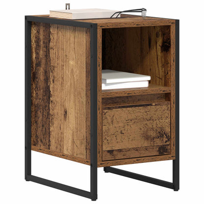 Nachttisch 2 stk. Altholz 39,5 x 30 x 50 cm Holzwerkstoff