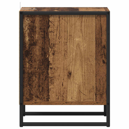 Nachttisch 2 stk. Altholz 39,5 x 30 x 50 cm Holzwerkstoff