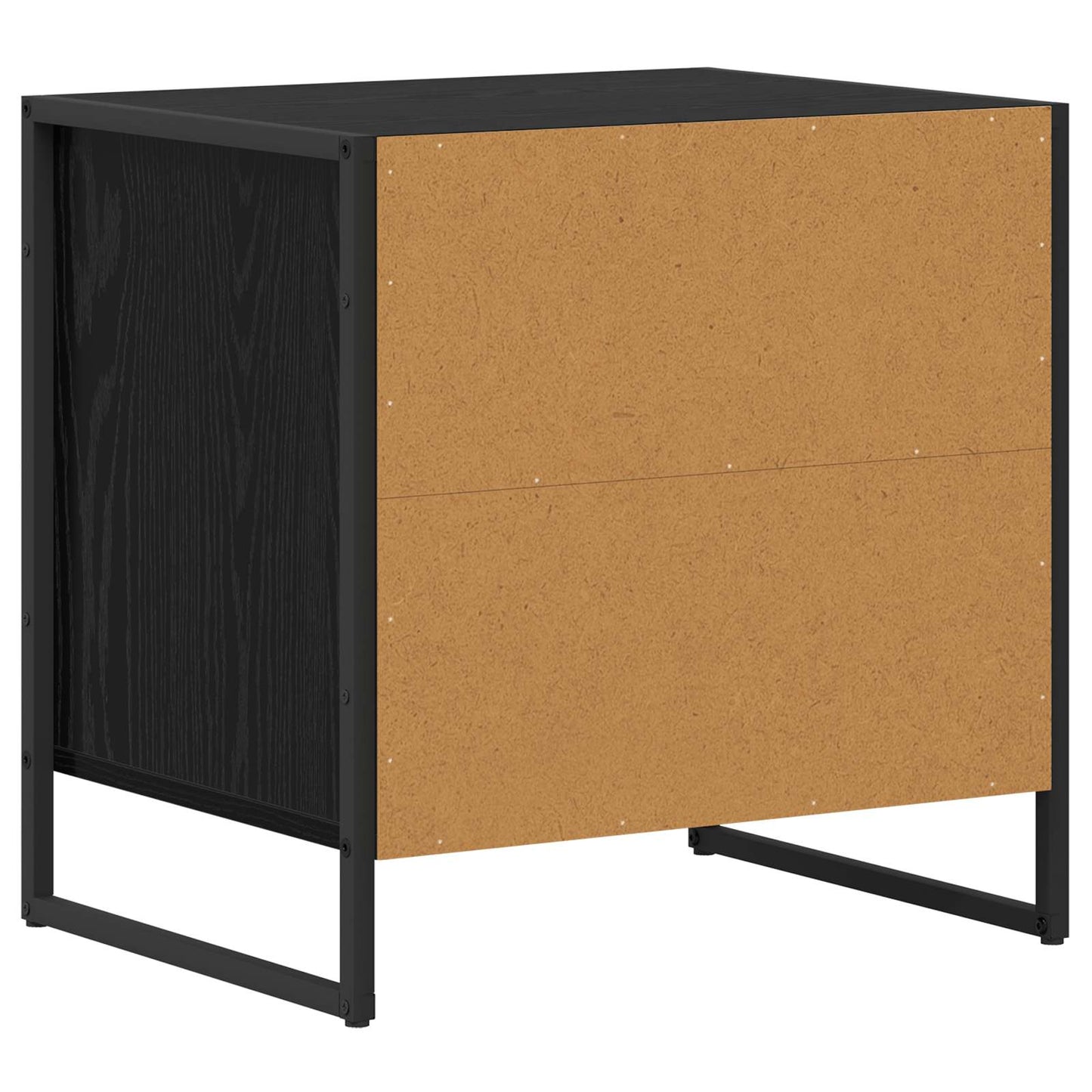Nachttisch 2 Stk. Schwarz Eichen-Optik 50 x 39,5 x 50 cm