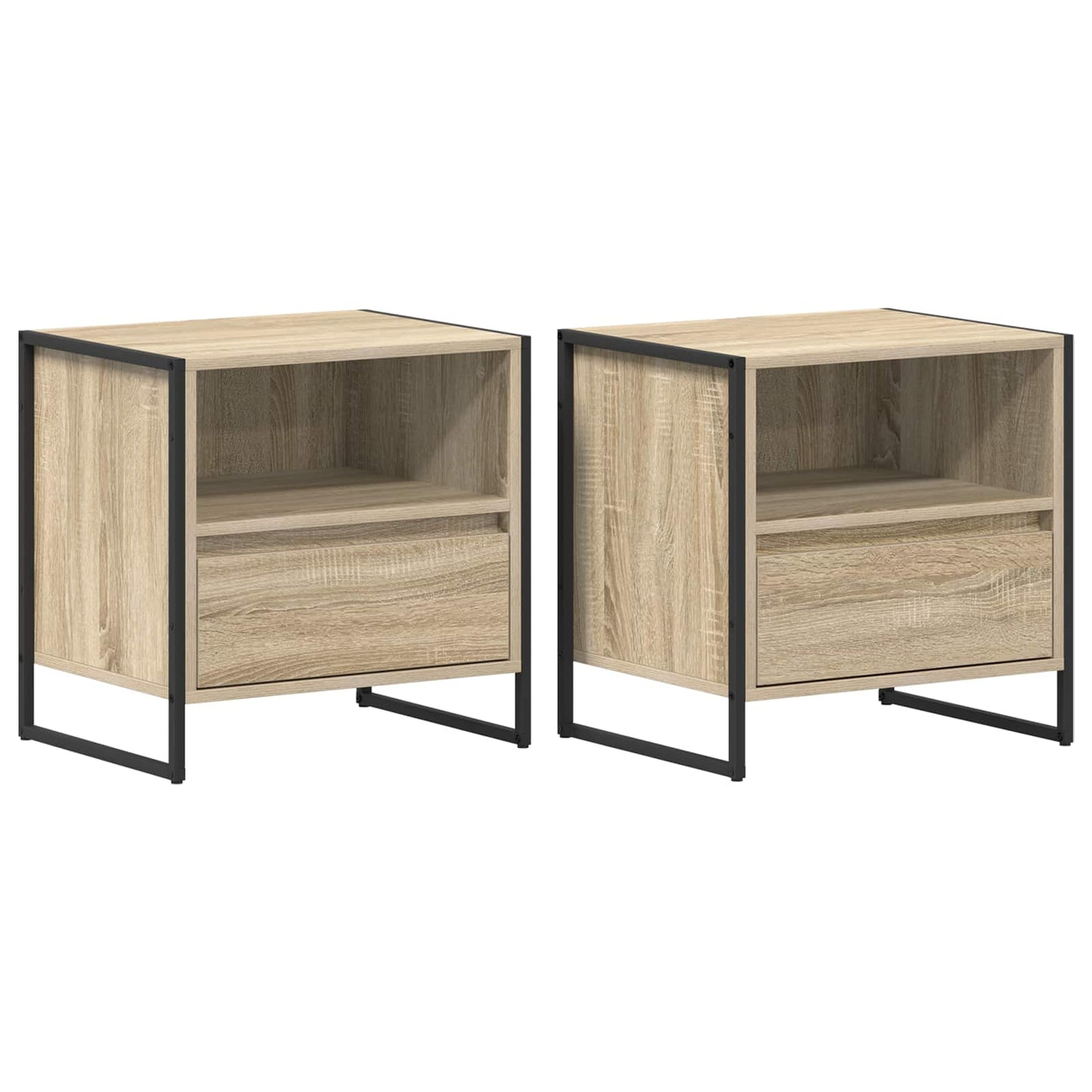 Nachttisch 2 Stk. Sonoma 50 x 39,5 x 50 cm Holzwerkstoff