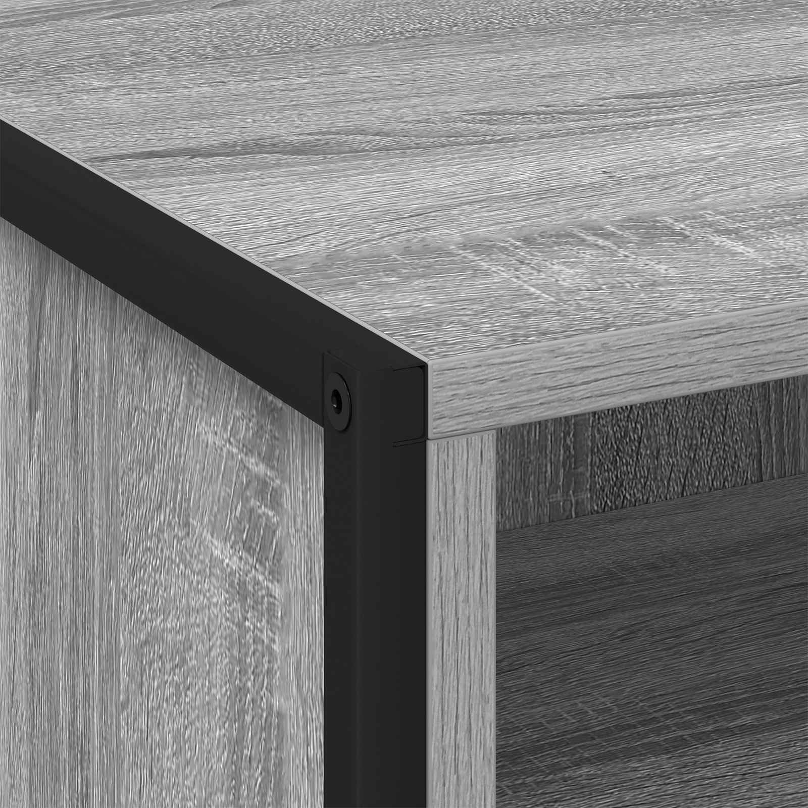 Nachttisch 2 Stk. Sonoma-Grau 50 x 39,5 x 50 cm Holzwerkstoff