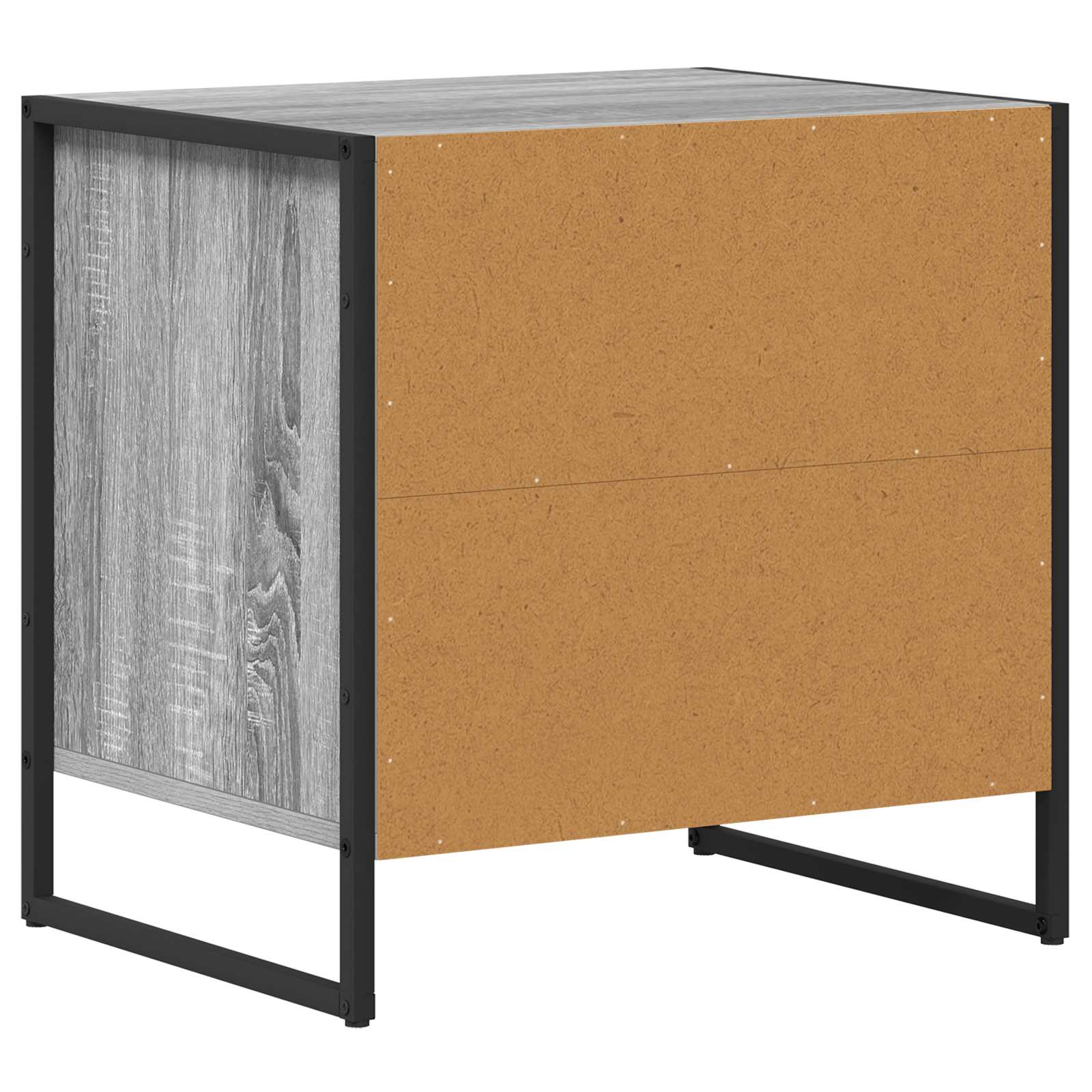 Nachttisch 2 Stk. Sonoma-Grau 50 x 39,5 x 50 cm Holzwerkstoff
