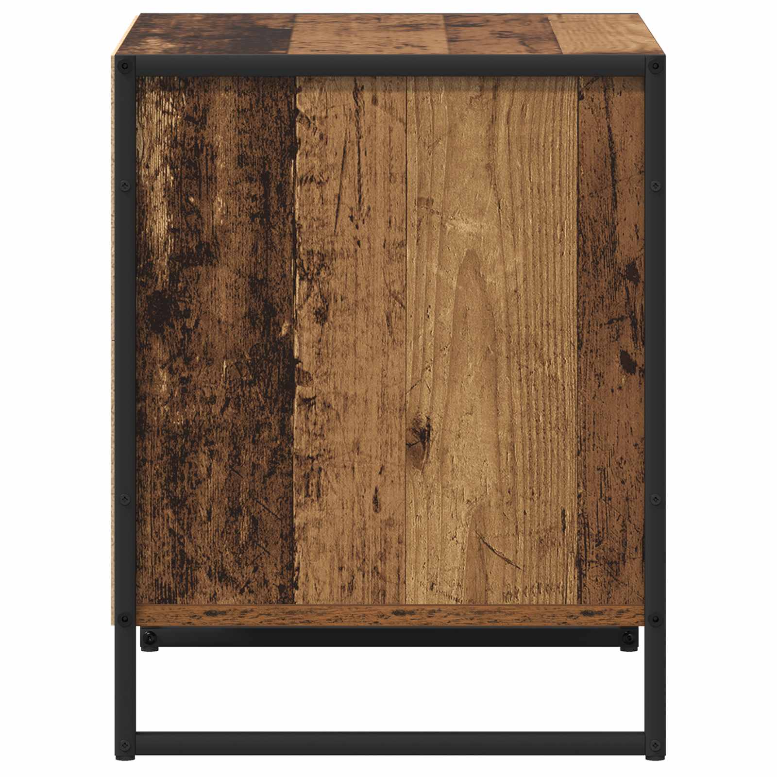 Nachttisch 2 Stk. Altholz 50 x 39,5 x 50 cm Holzwerkstoff