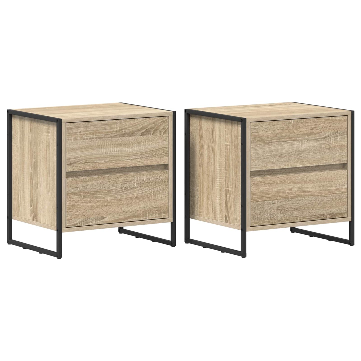 Nachttisch 2 stk. Sonoma 50 x 39,5 x 50 cm Holzwerkstoff