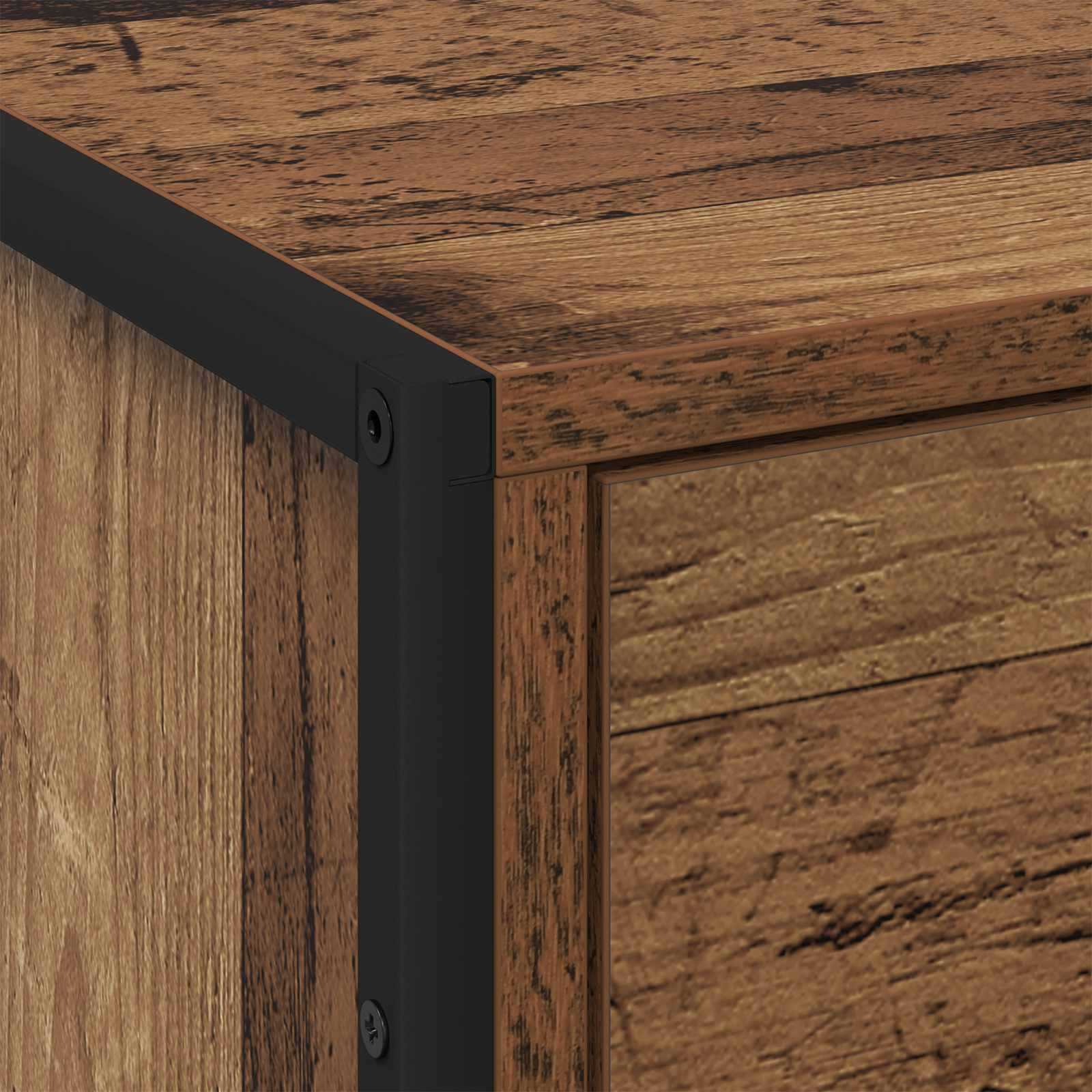 Nachttisch Altholz 50 x 39,5 x 50 cm Holzwerkstoff