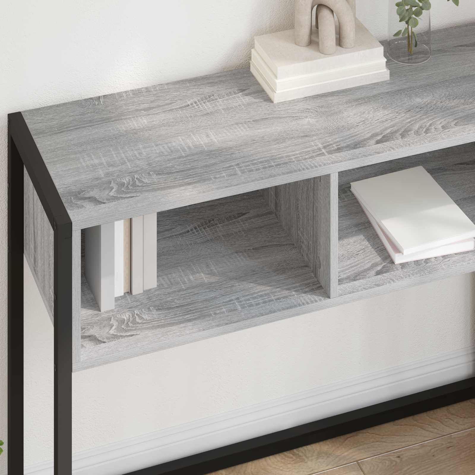 Beistelltisch Graues Sonoma 100 x 36 x 75 cm Holzwerkstoff
