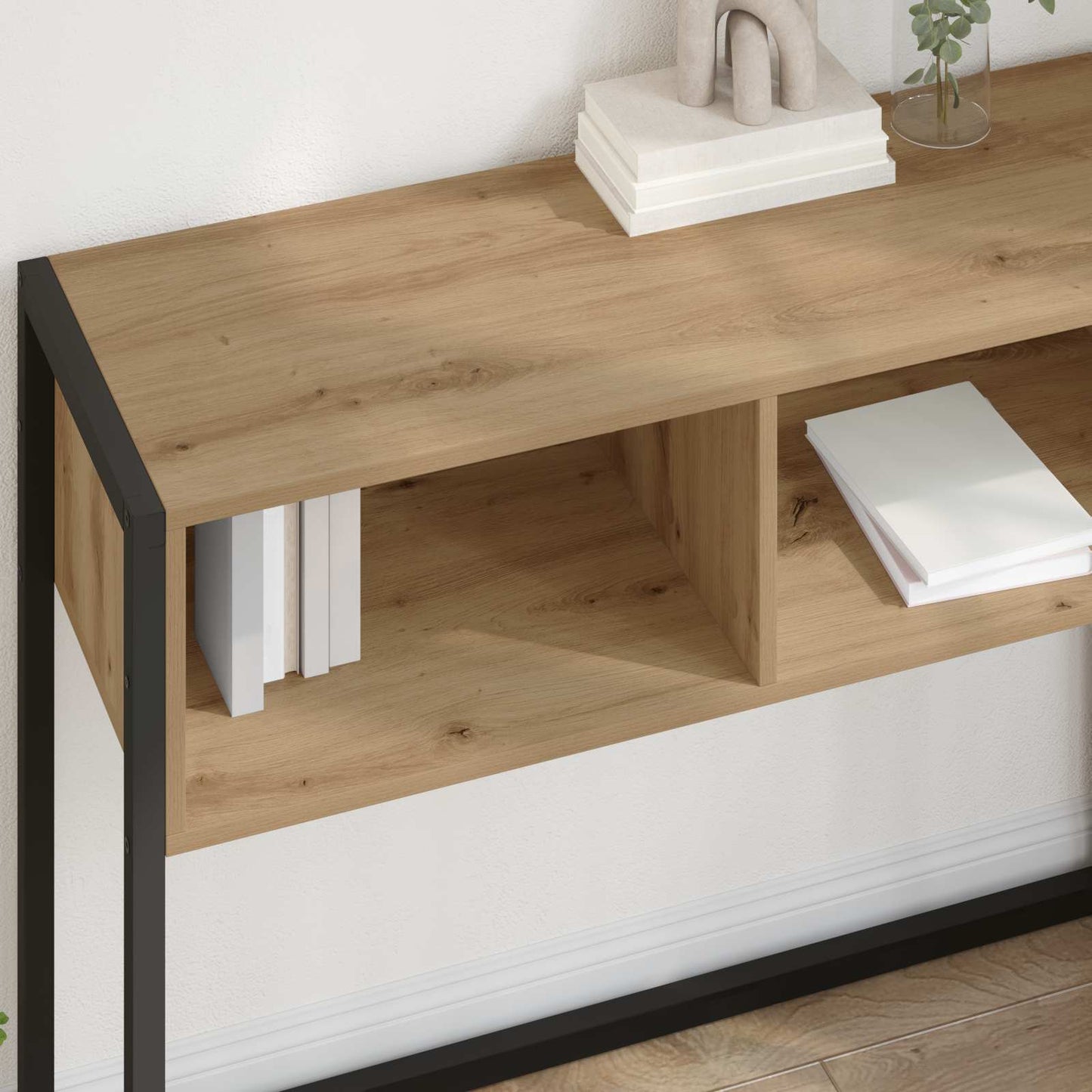 Beistelltisch Kunsthandwerk Eiche 100 x 36 x 75 cm