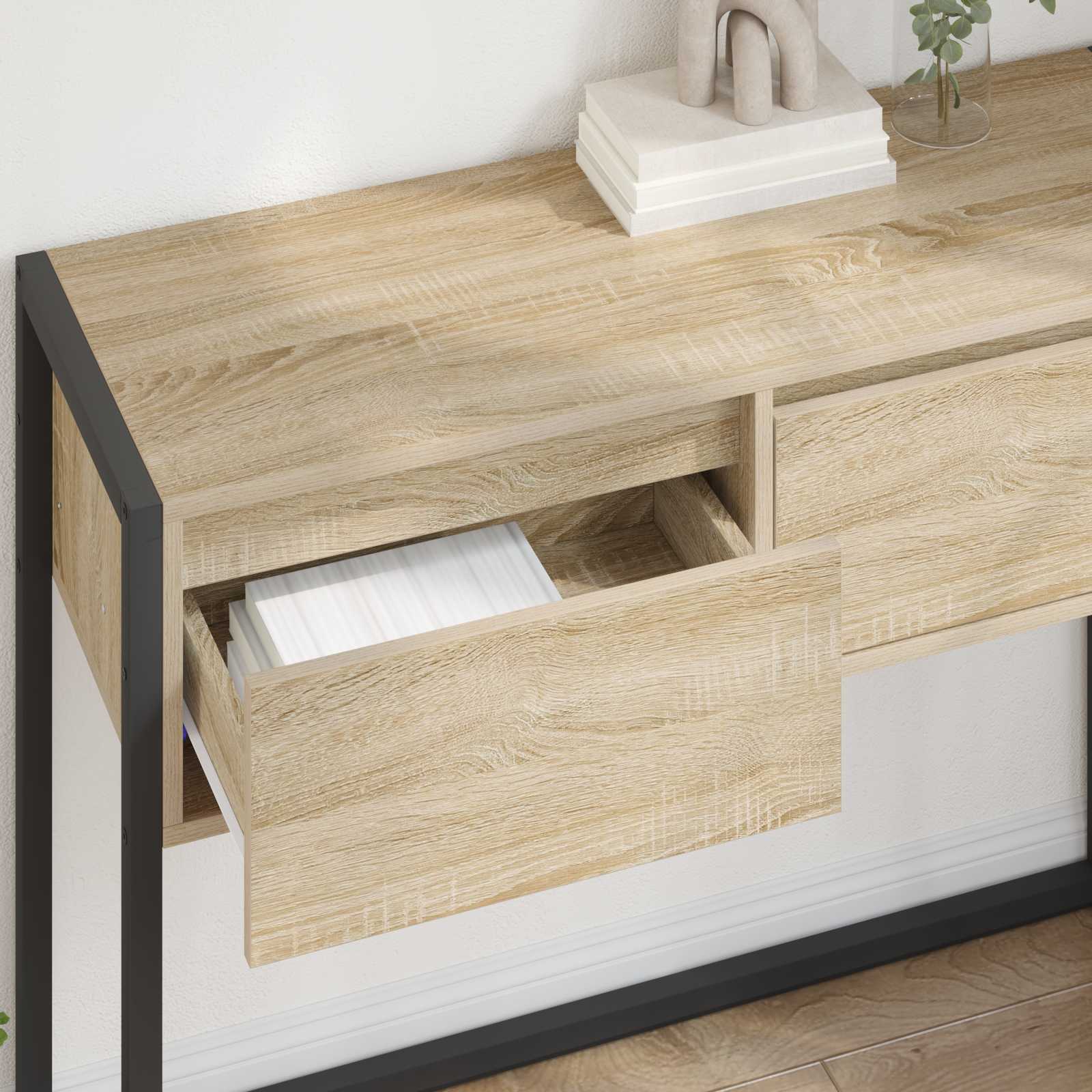 Beistelltisch Sonoma 100 x 36 x 75 cm Holzwerkstoff