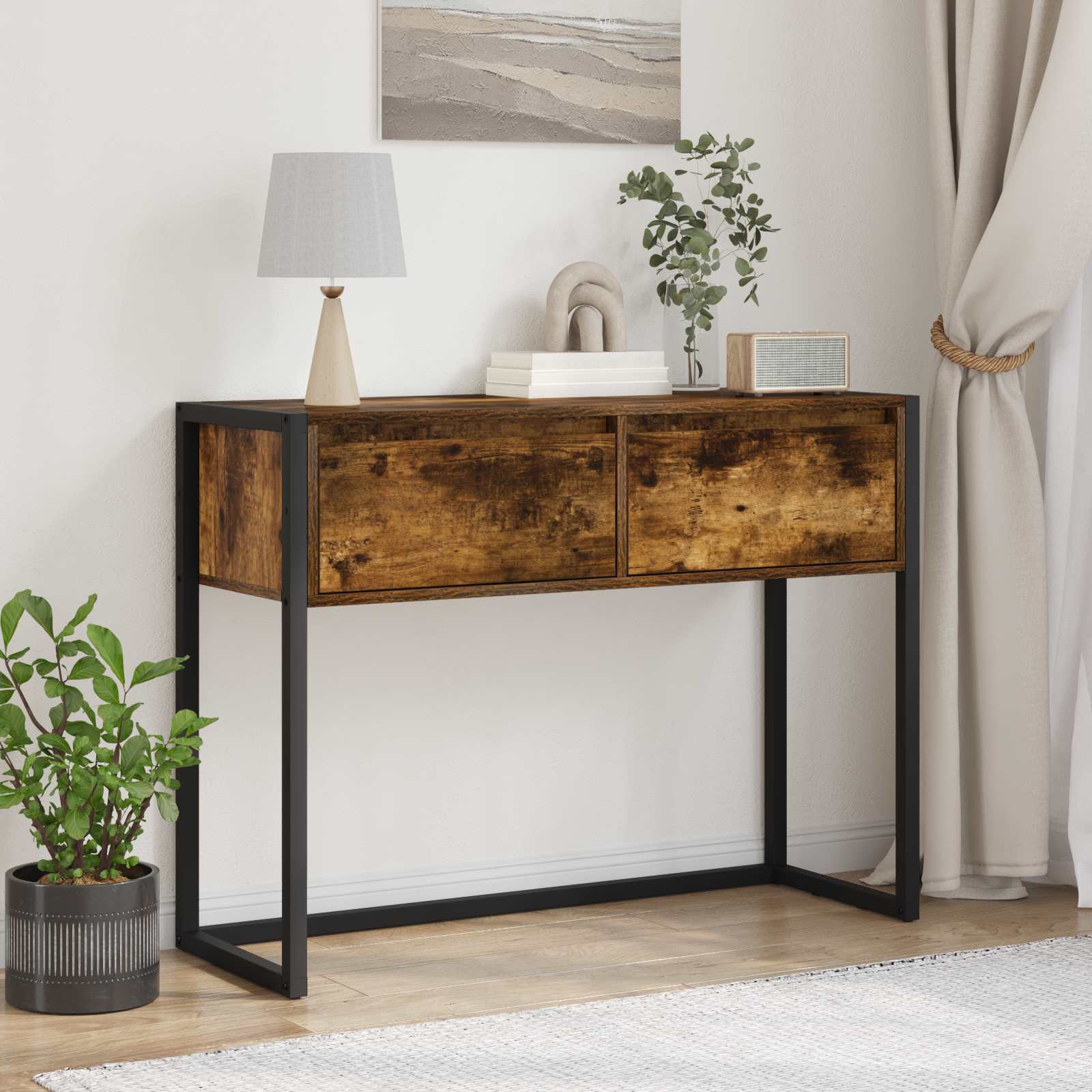 Beistelltisch Raucharbe 100 x 36 x 75 cm Holzwerkstoff