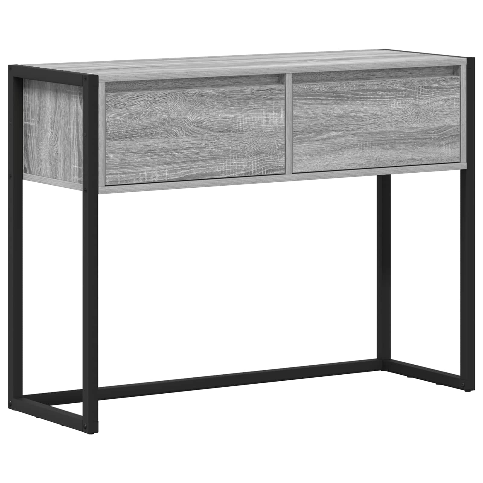 Beistelltisch Sonoma-Grau 100 x 36 x 75 cm Holzwerkstoff