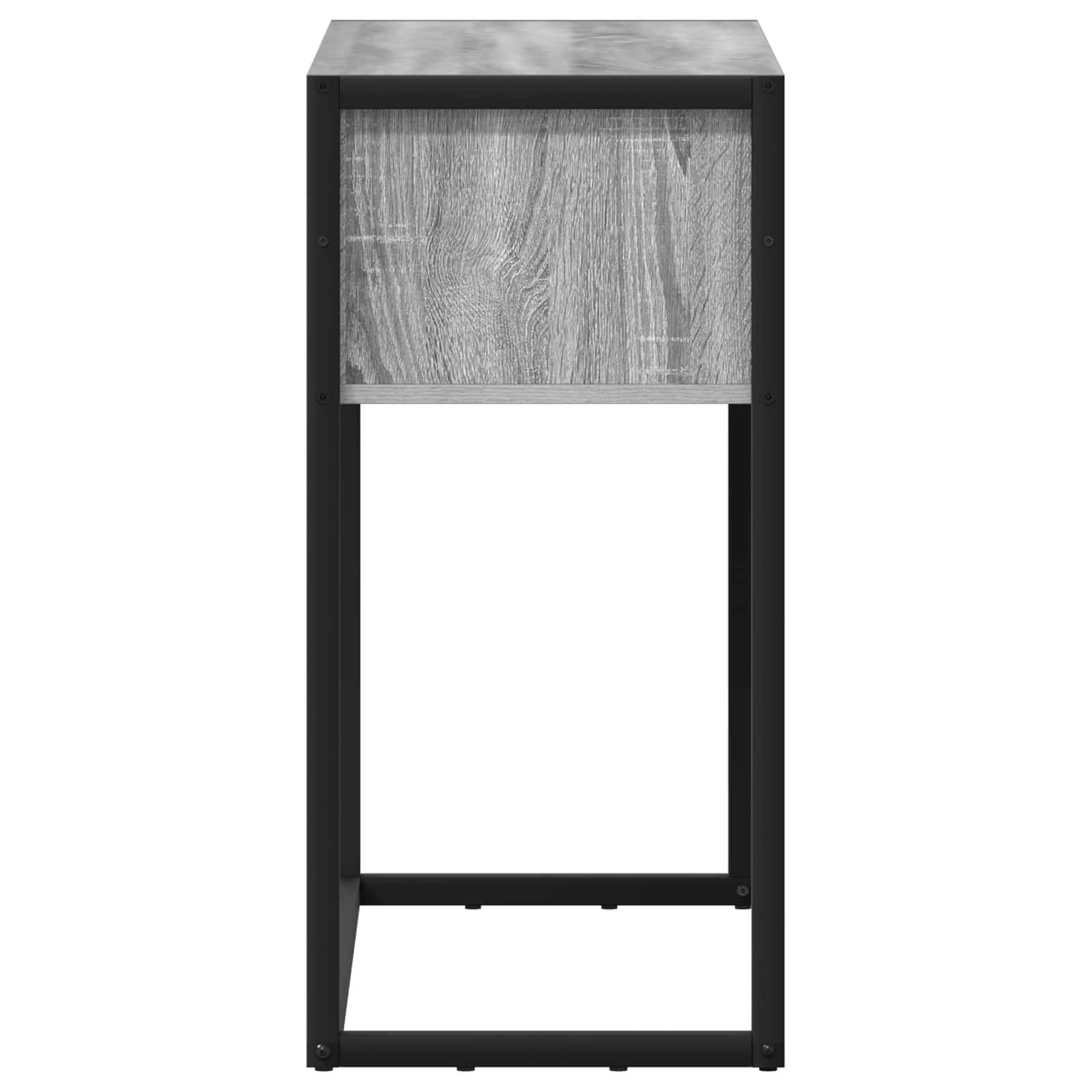 Beistelltisch Sonoma-Grau 100 x 36 x 75 cm Holzwerkstoff