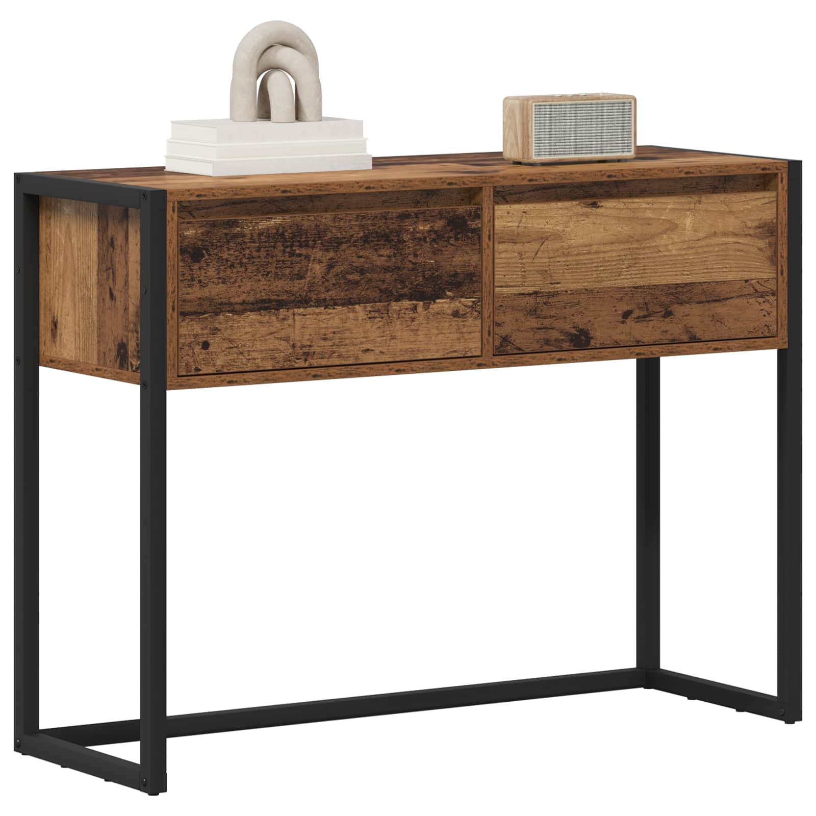 Beistelltisch Altholz 100 x 36 x 75 cm Holzwerkstoff