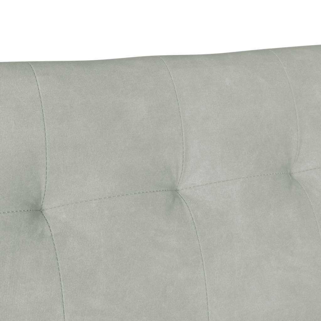 Chesterfield Bench Hellgrau 112 x 65,5 x 75 cm Samt