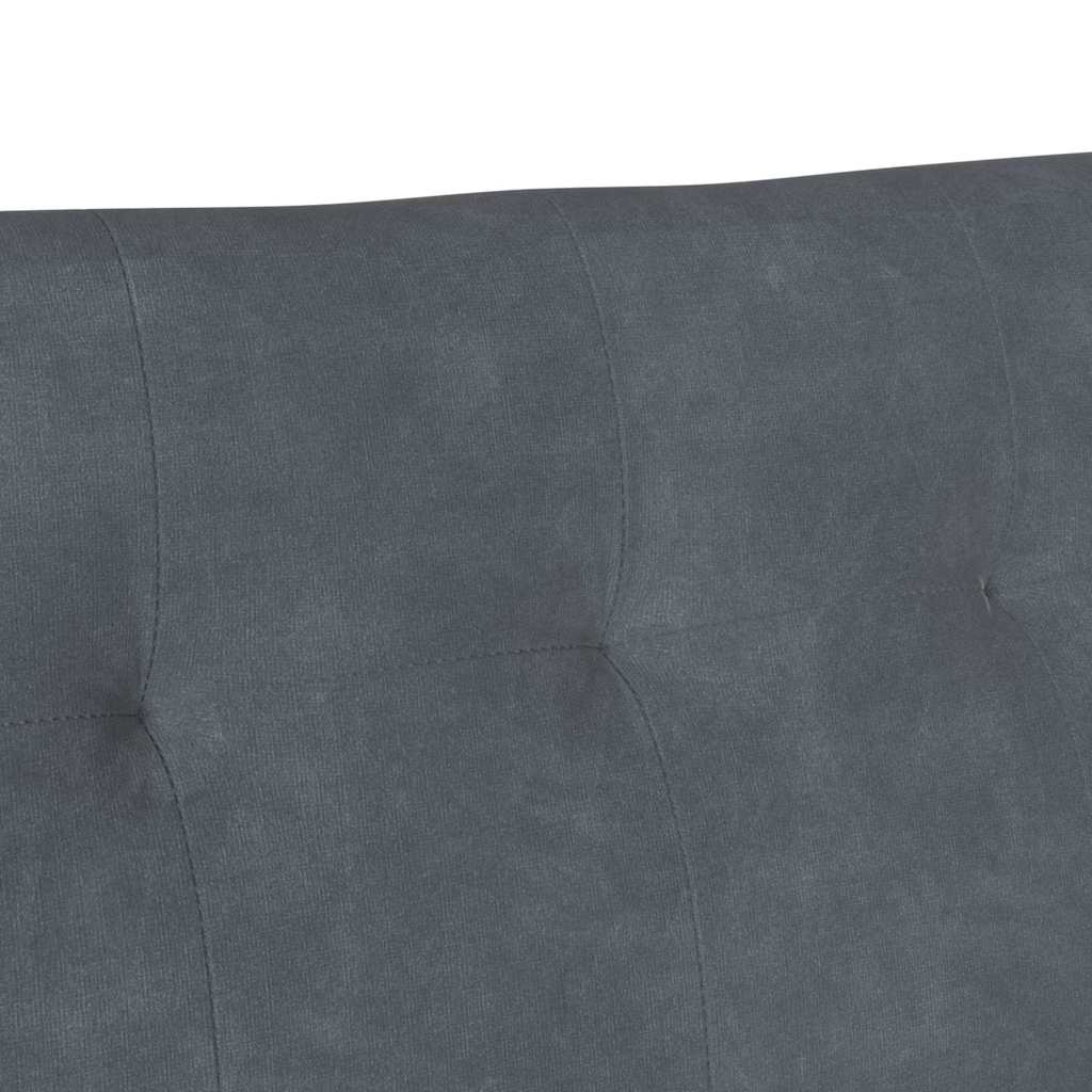 Chesterfield Bench Dunkelgrau 112 x 65,5 x 75 cm Samt