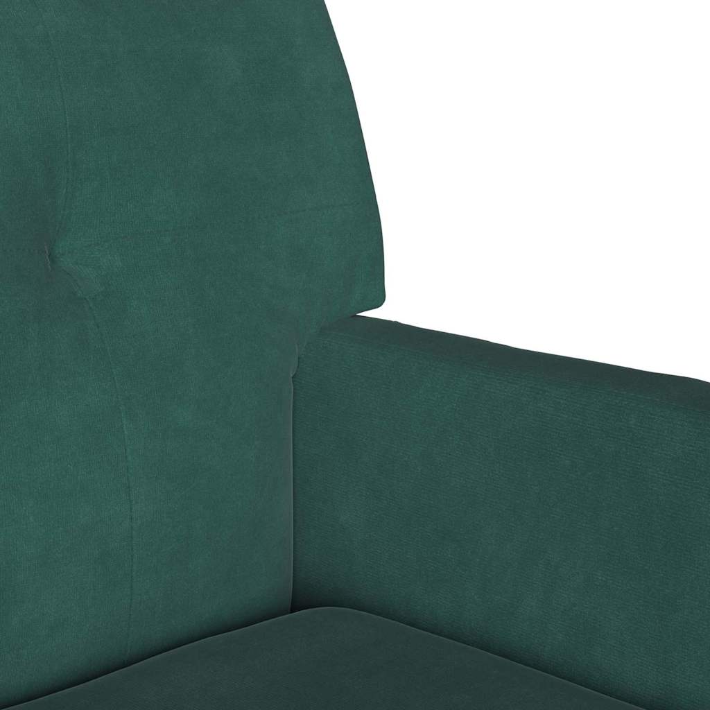 Chesterfield Bench Dunkelgrün 112 x 65,5 x 75 cm Samt