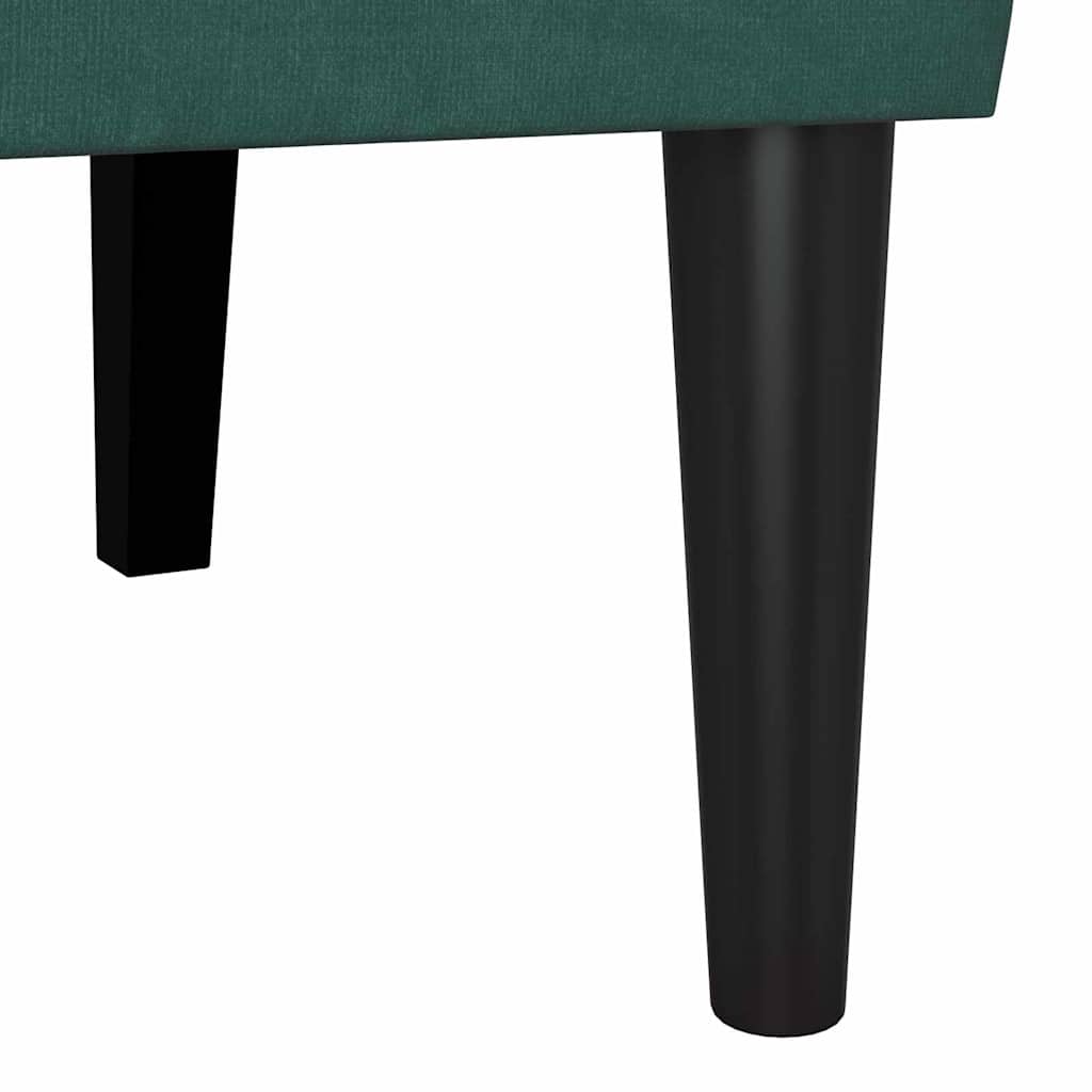 Chesterfield Bench Dunkelgrün 112 x 65,5 x 75 cm Samt