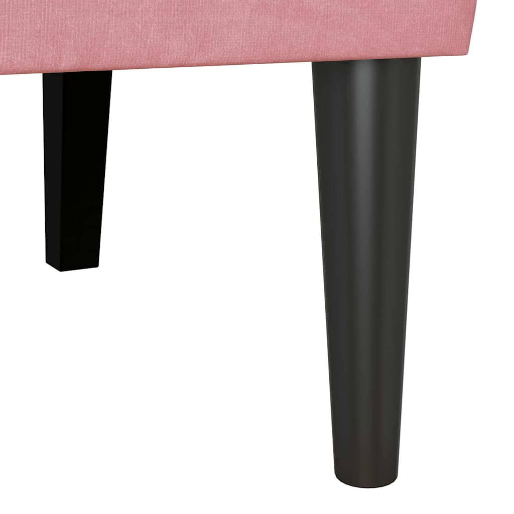 Chesterfield Bench Rosa 112 x 65,5 x 75 cm Samt