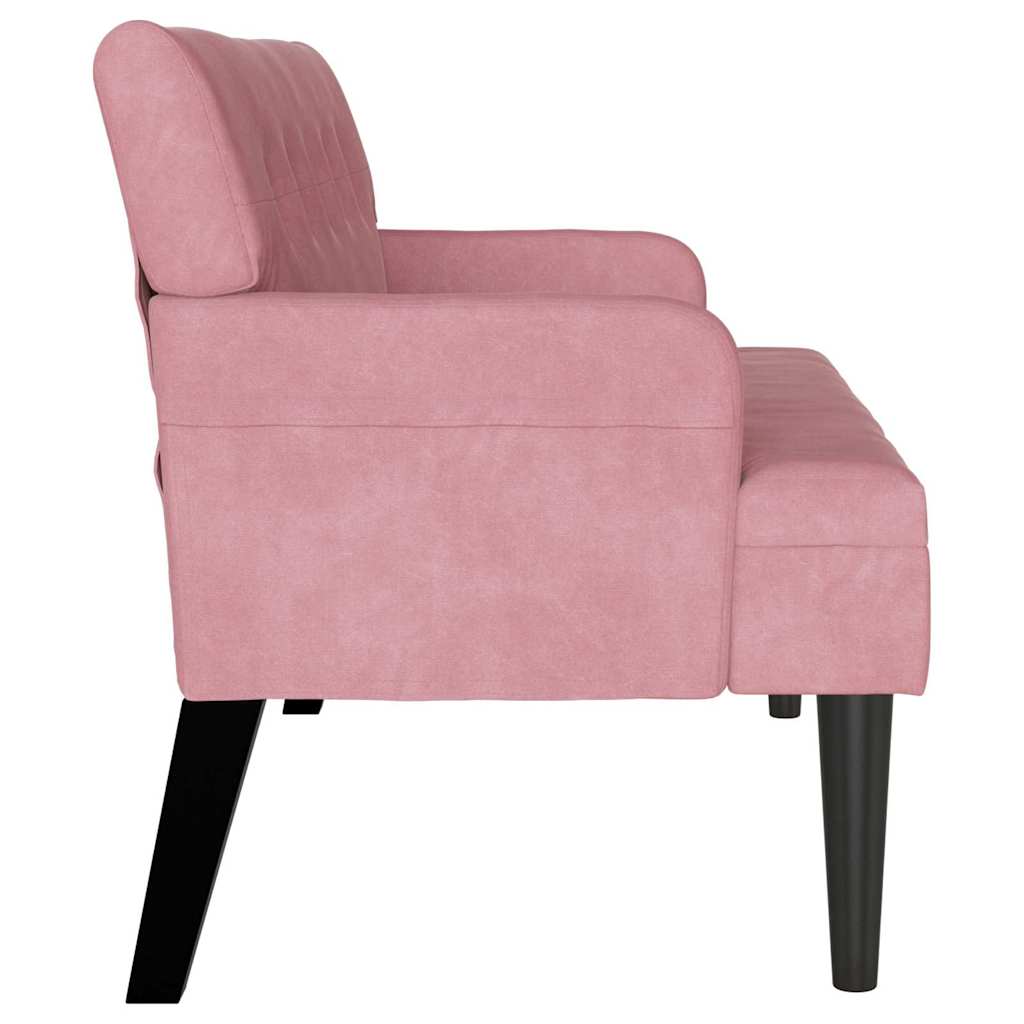 Chesterfield Bench Rosa 112 x 65,5 x 75 cm Samt