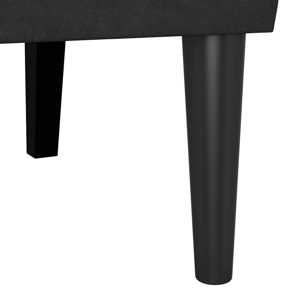 Chesterfield Bench Schwarz 112 x 65,5 x 75 cm Samt
