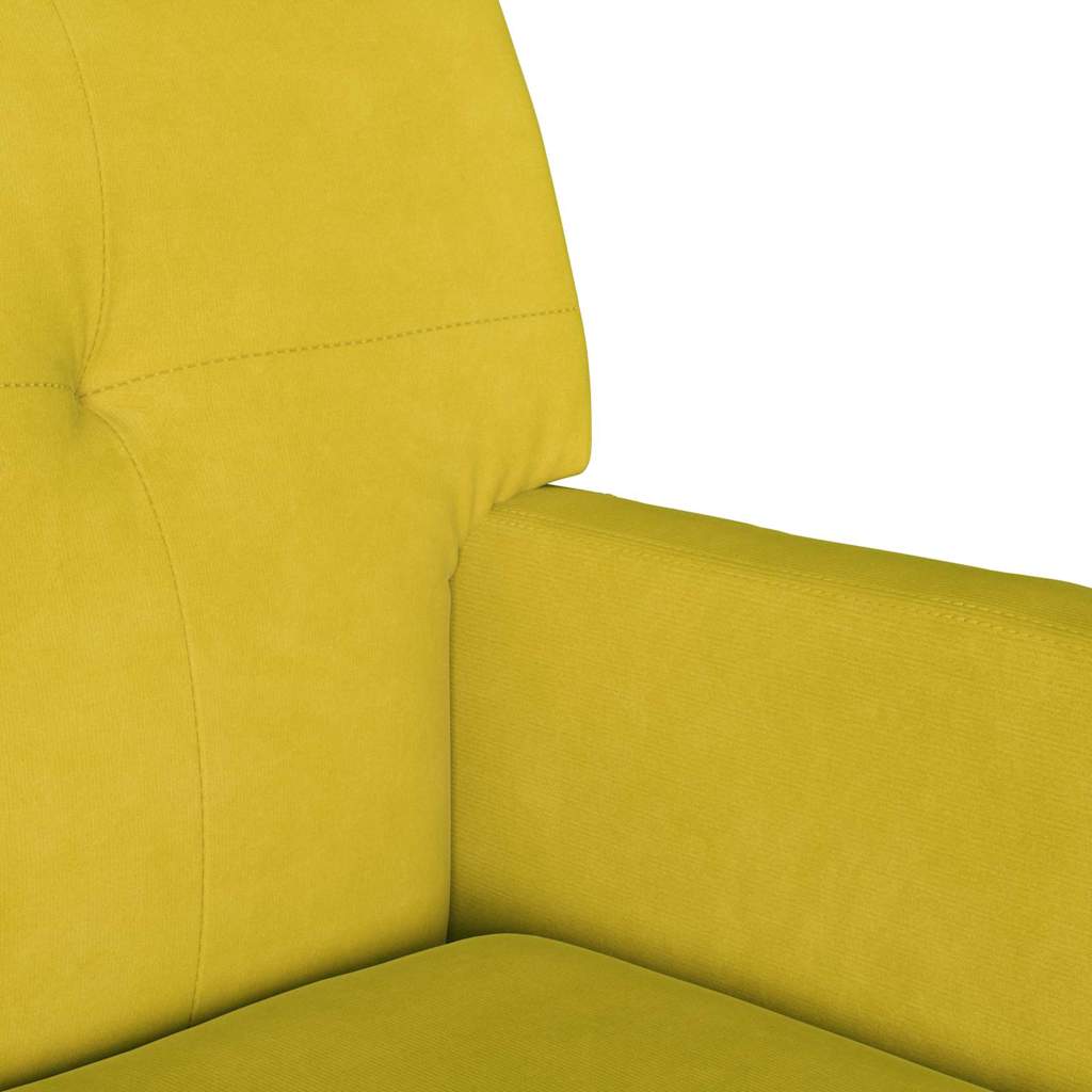 Chesterfield Bench Gelb 112 x 65,5 x 75 cm Samt