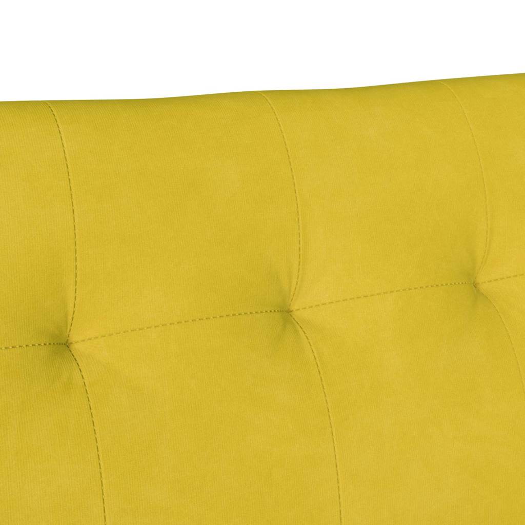 Chesterfield Bench Gelb 112 x 65,5 x 75 cm Samt