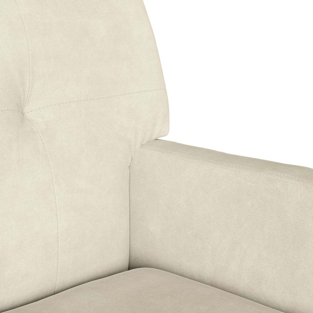 Chesterfield Bench Creme 112 x 65,5 x 75 cm Samt