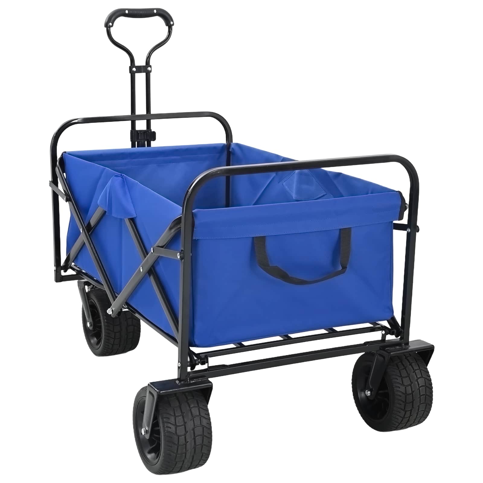 Faltwagen Blau 89 x 63 x 96 cm Stahl und Polyester-Oxford