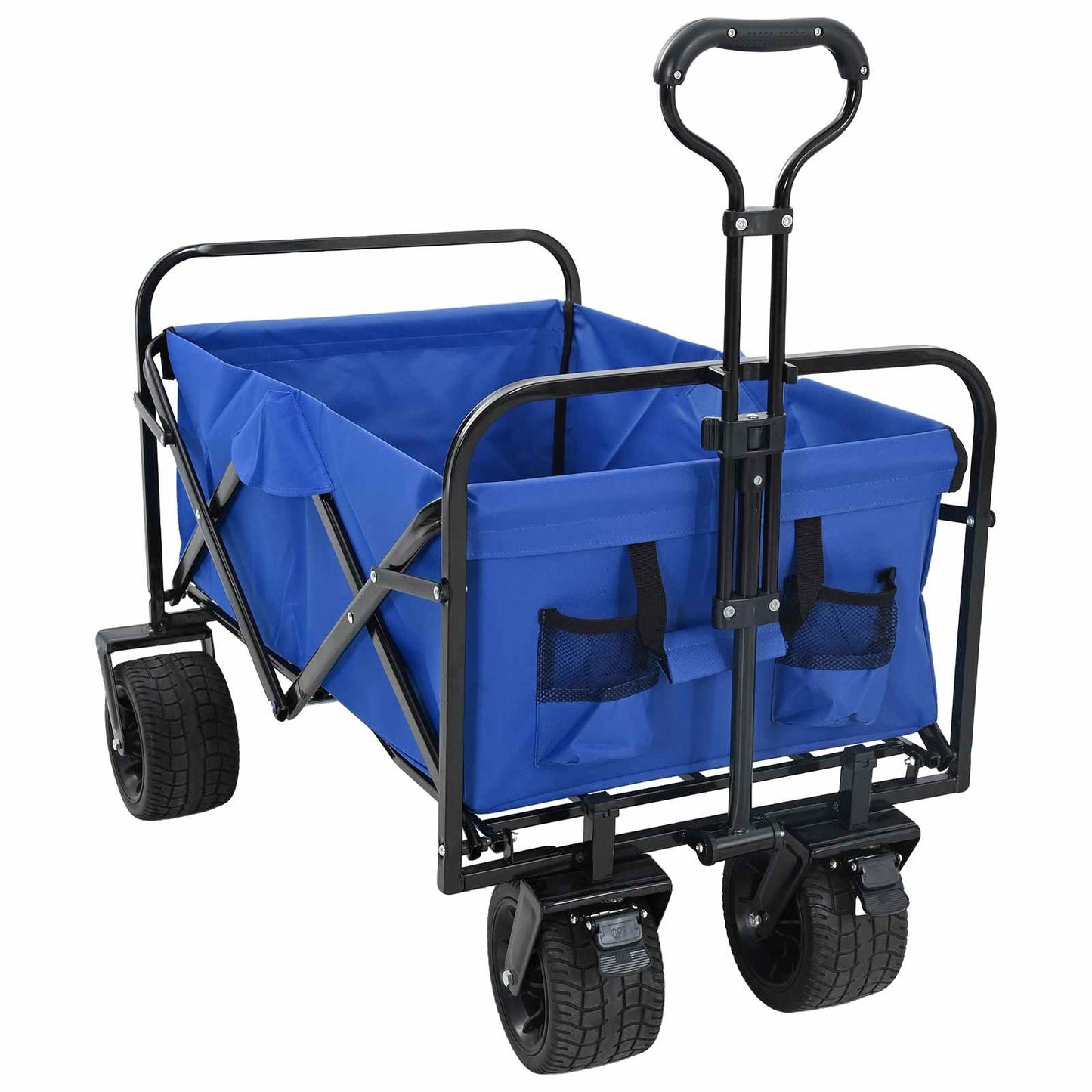 Faltwagen Blau 89 x 63 x 96 cm Stahl und Polyester-Oxford