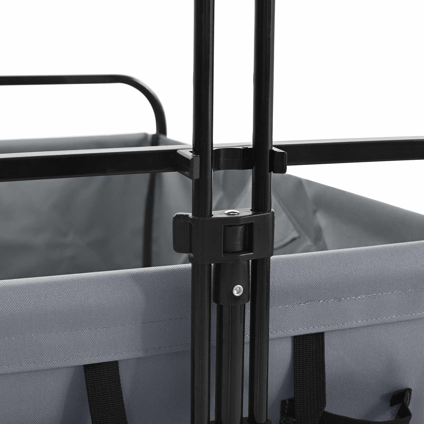 Faltwagen Grau 89 x 63 x 96 cm Stahl und Polyester-Oxford