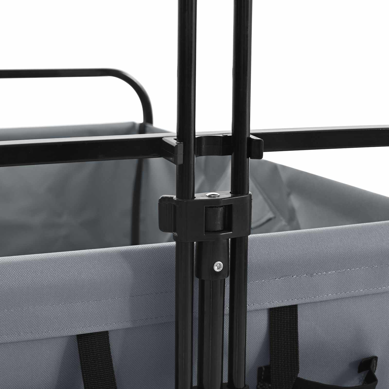 Faltwagen Grau 89 x 63 x 96 cm Stahl und Polyester-Oxford