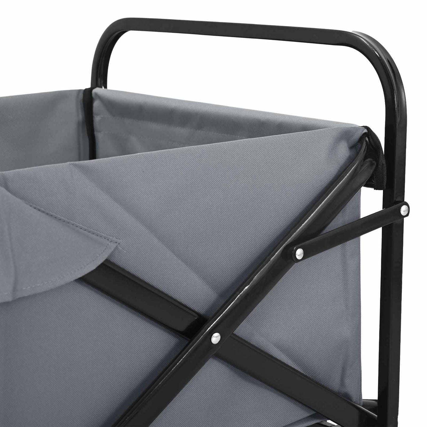 Faltwagen Grau 89 x 63 x 96 cm Stahl und Polyester-Oxford