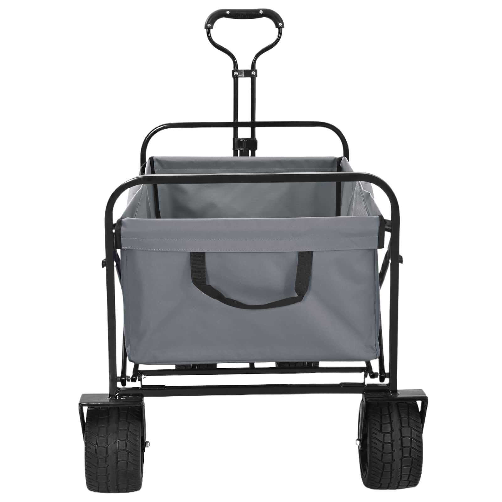 Faltwagen Grau 89 x 63 x 96 cm Stahl und Polyester-Oxford