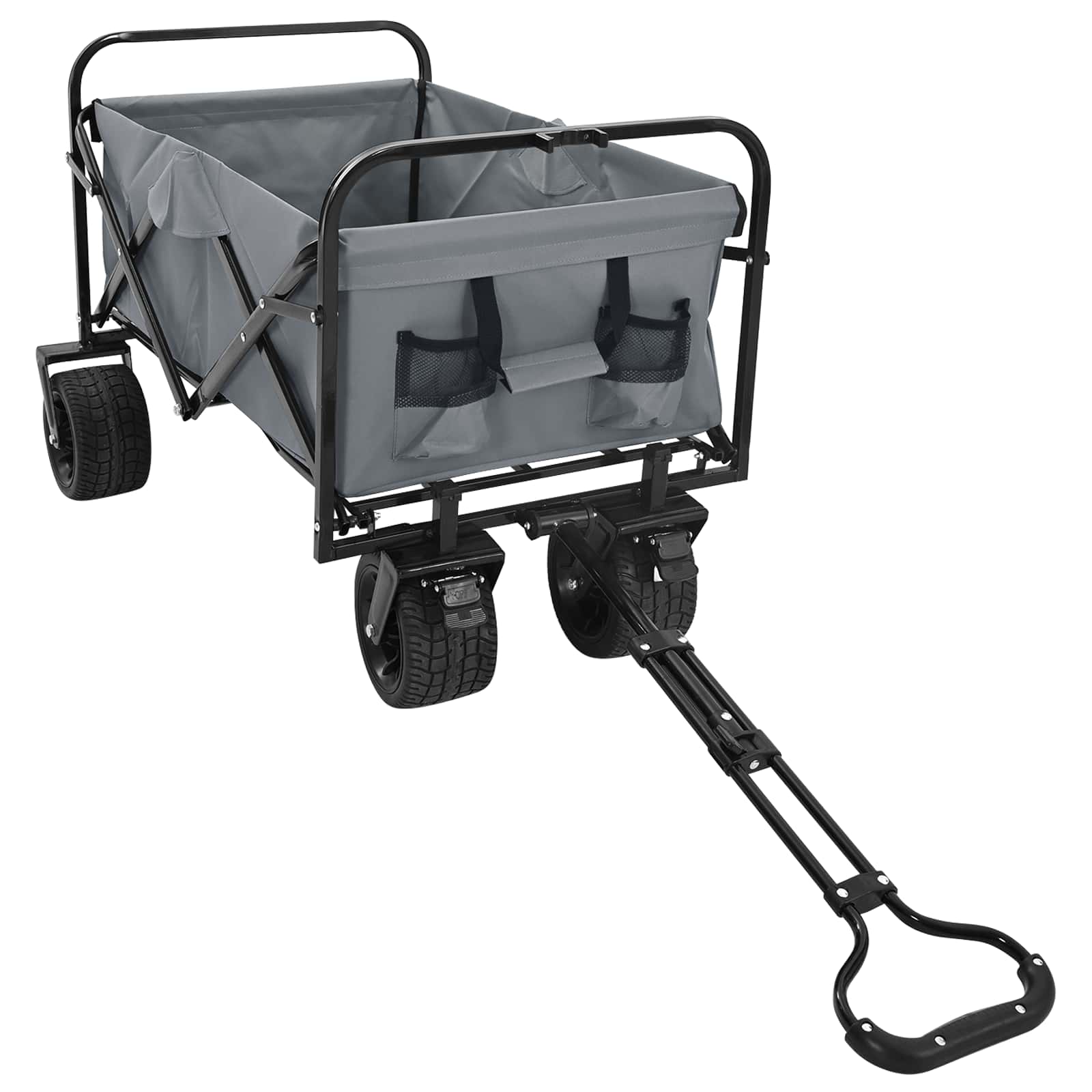 Einkaufswagen mit Bremsen Grau 89 x 63 x 96 cm