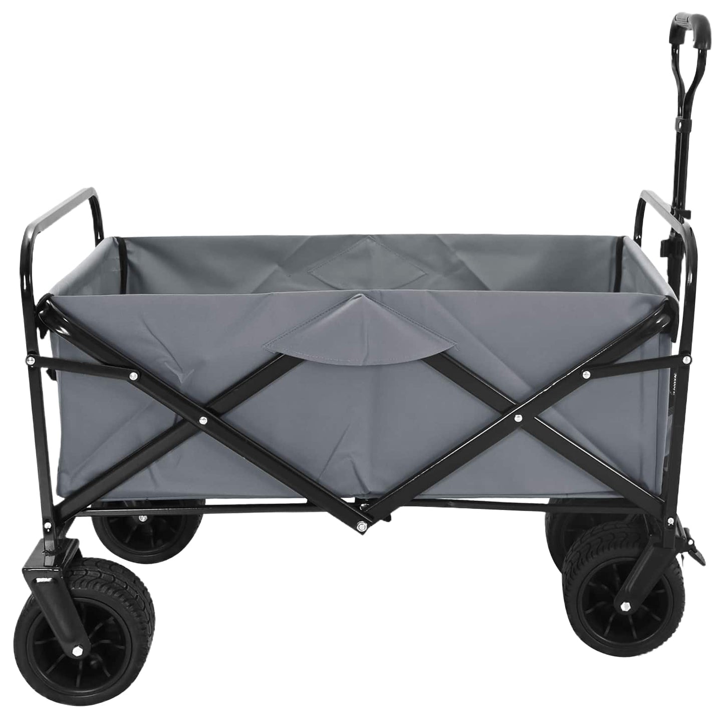 Faltwagen Grau 89 x 63 x 96 cm Stahl und Polyester-Oxford