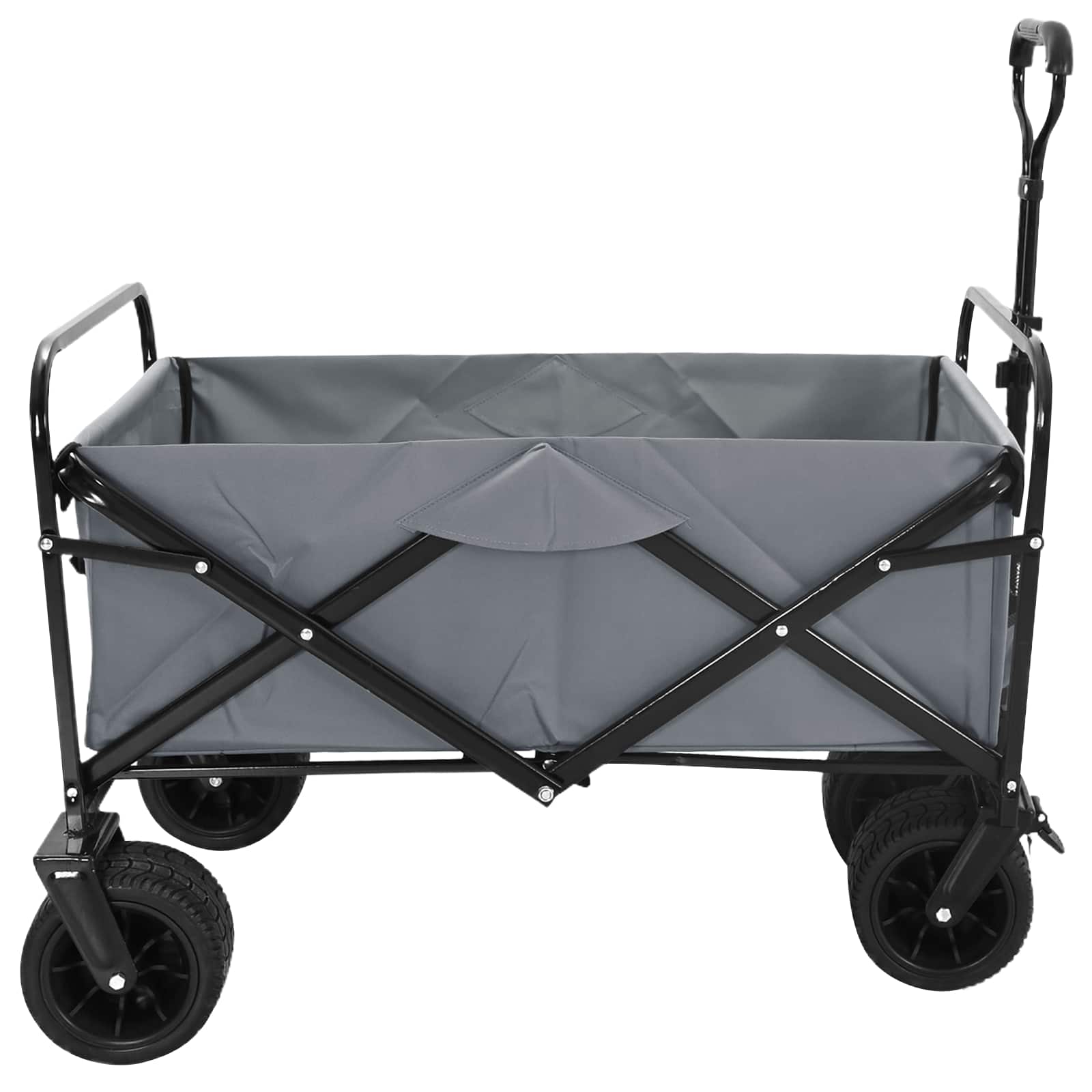 Faltwagen Grau 89 x 63 x 96 cm Stahl und Polyester-Oxford
