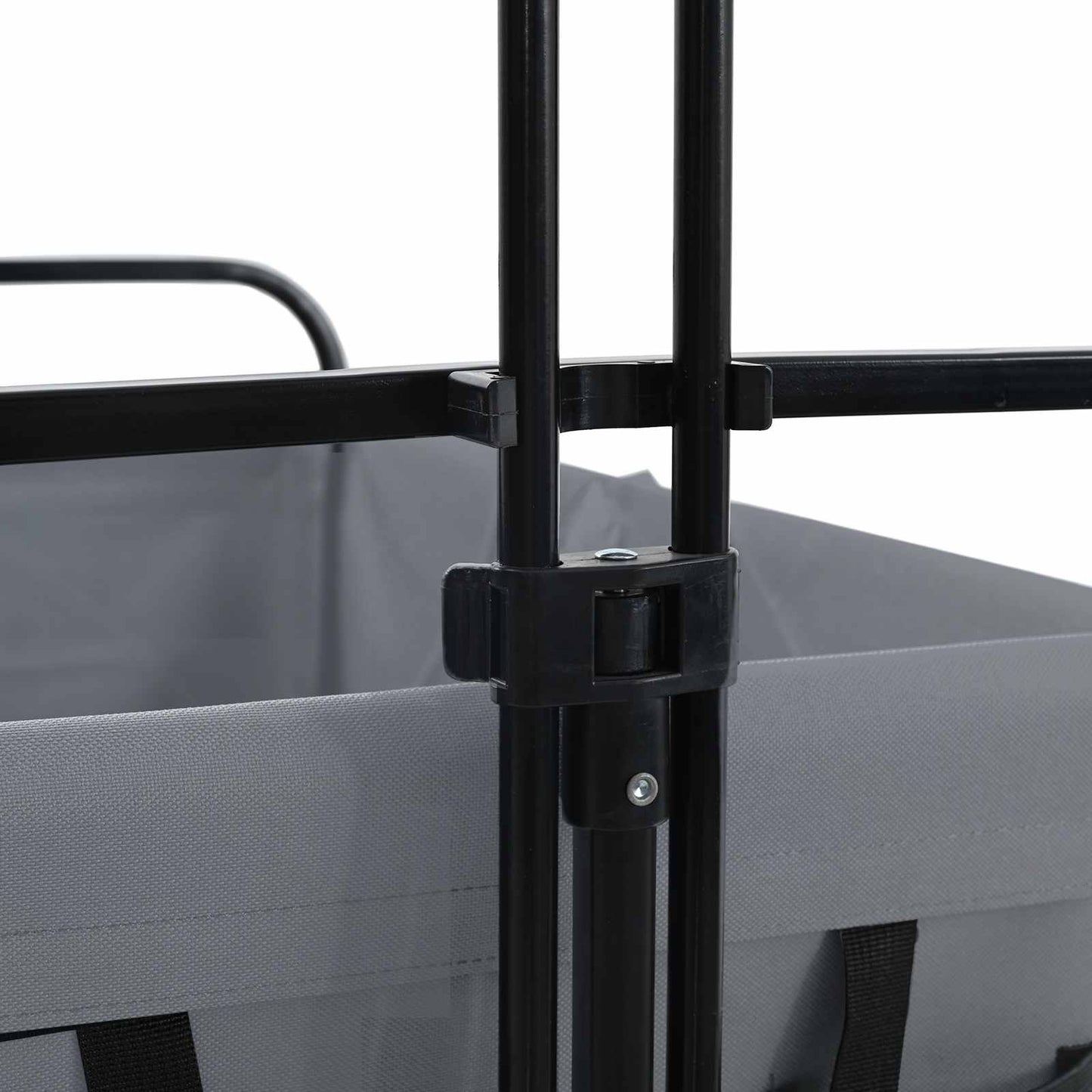 Klapp-Handwagen Grau 94 x 53 x 99 cm Oxford-Stoff