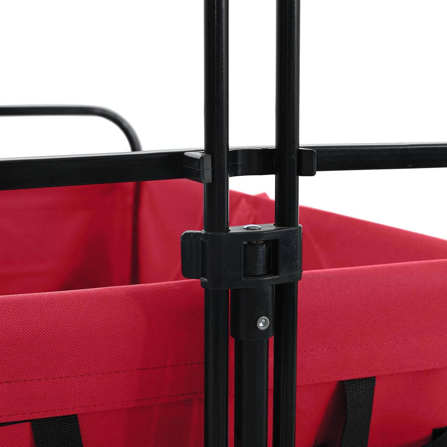 Faltbarer Einkaufstrolley mit Bremsen Rot 94 x 53 x 99 cm