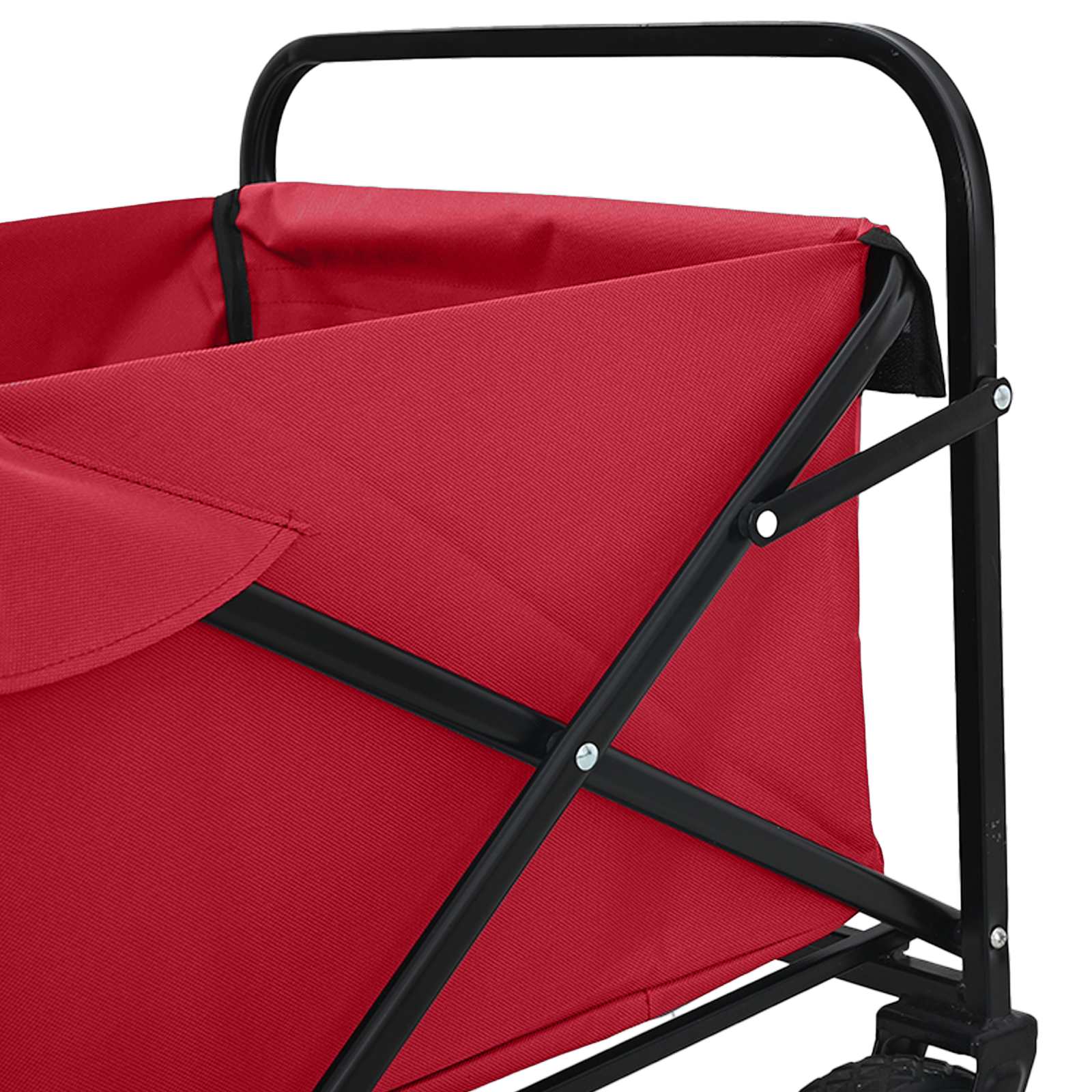 Faltbarer Einkaufstrolley mit Bremsen Rot 94 x 53 x 99 cm