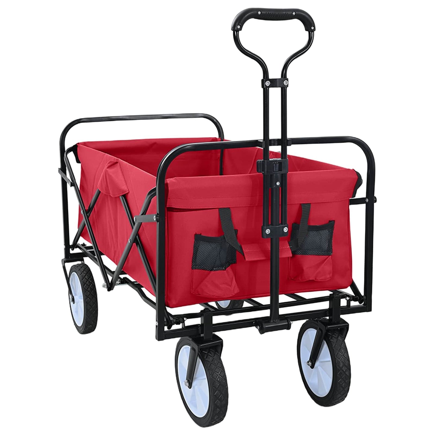 Klapp-Handwagen Rot 94 x 53 x 99 cm Oxford-Stoff