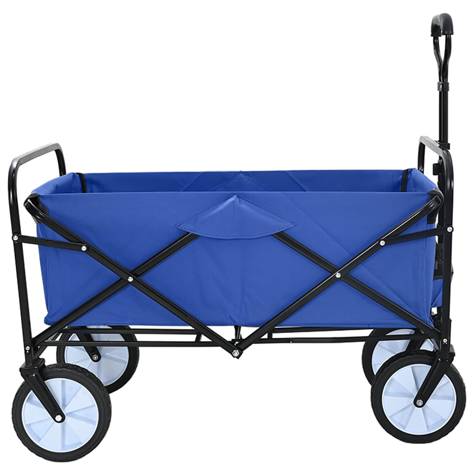Faltbarer Einkaufstrolley mit Bremsen Blau 94 x 53 x 99 cm