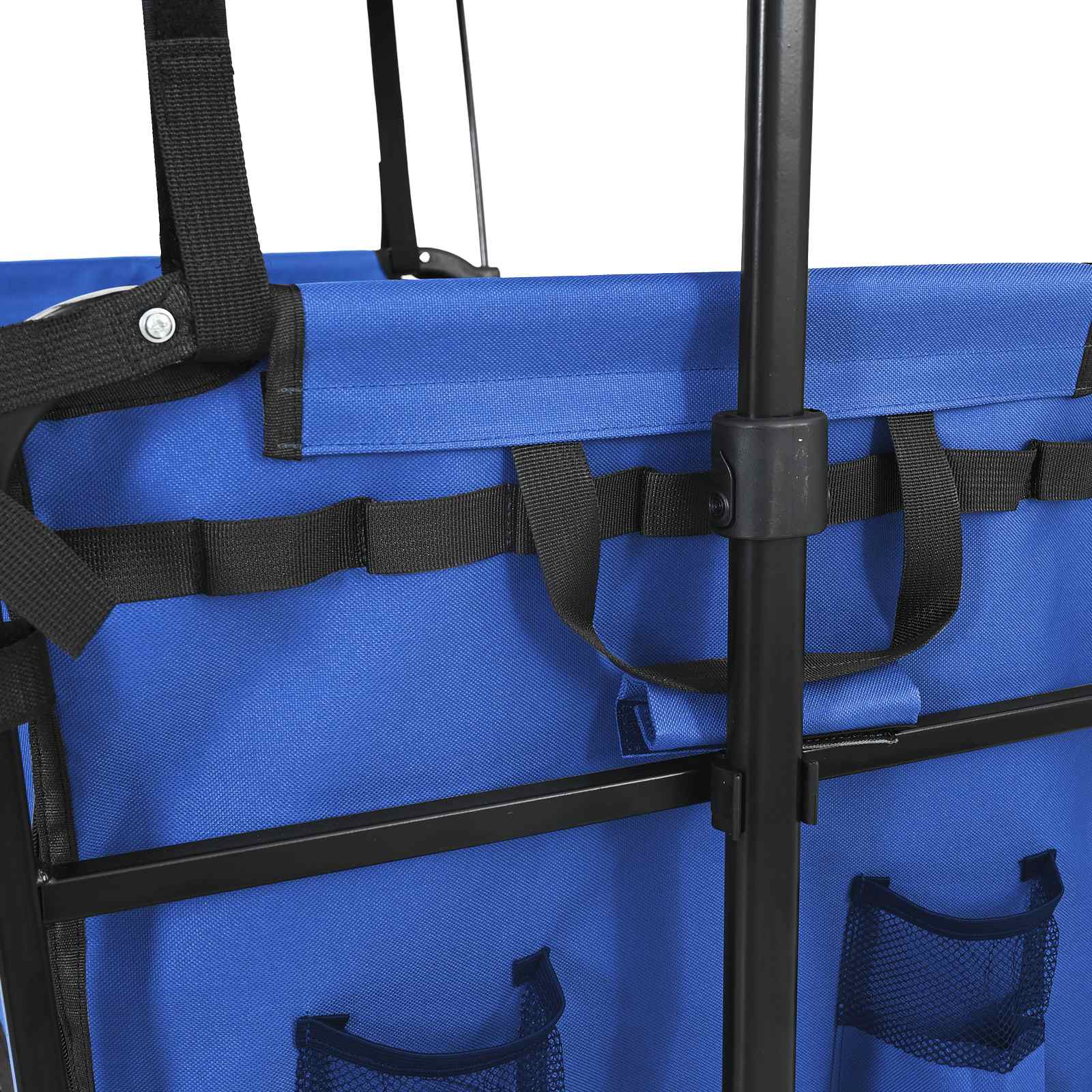 Klapp-Handwagen Schwarz 105 x 56,5 x 116 cm Oxford-Stoff