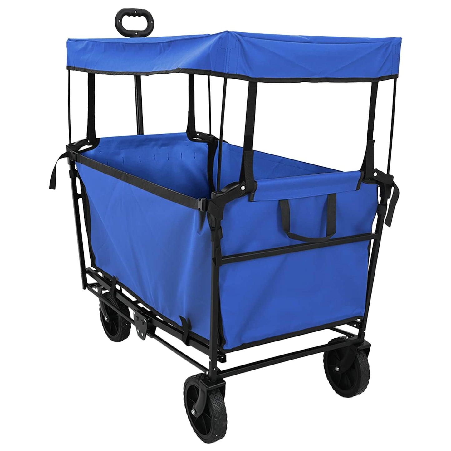 Klapp-Handwagen Schwarz 105 x 56,5 x 116 cm Oxford-Stoff