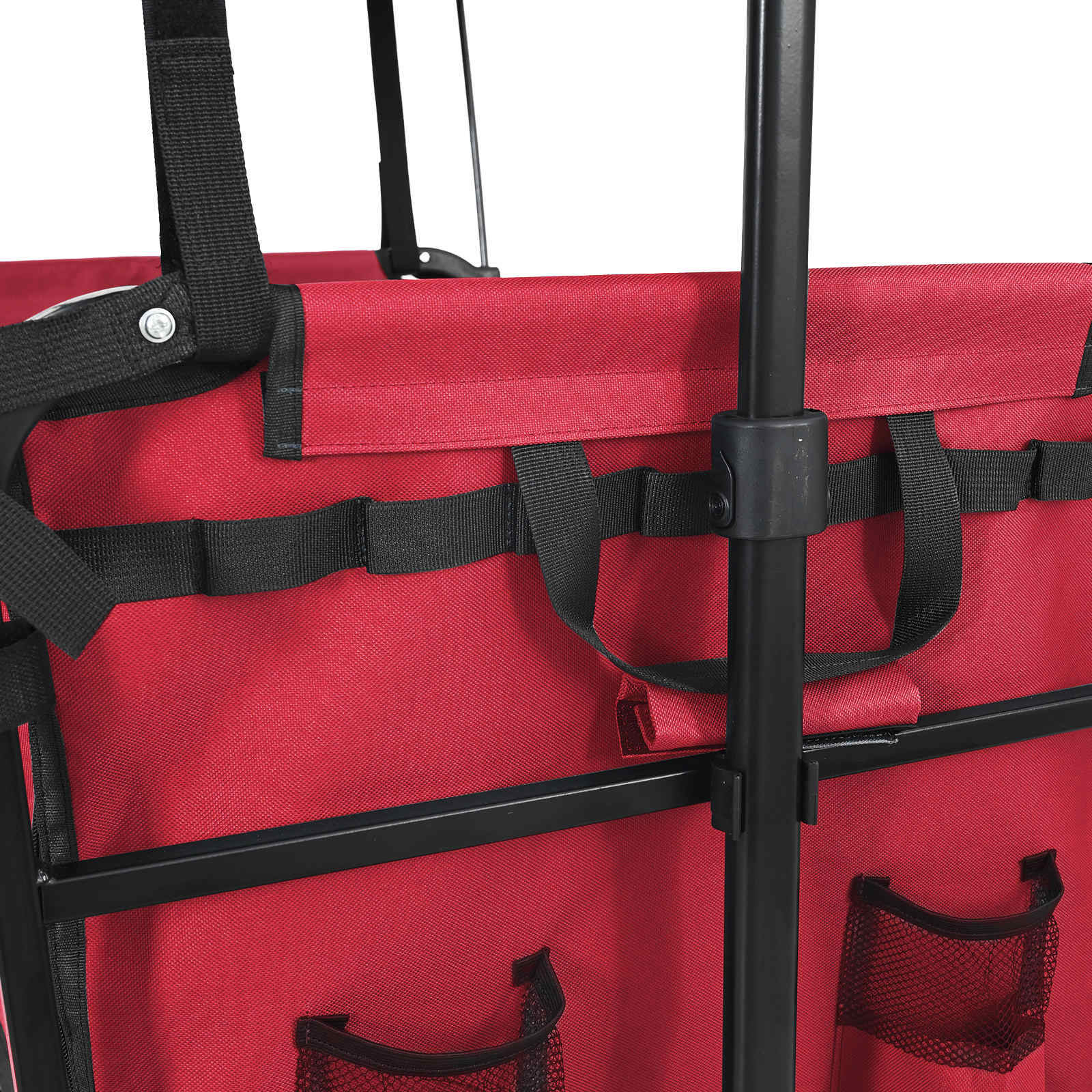 Klapp-Handwagen Rot 105 x 56,5 x 116 cm Oxford-Stoff