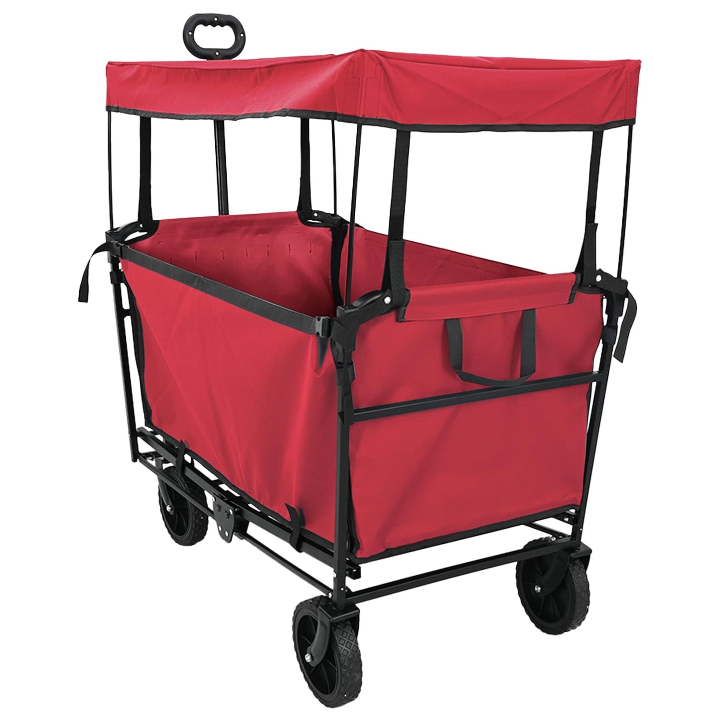 Klapp-Handwagen Rot 105 x 56,5 x 116 cm Oxford-Stoff