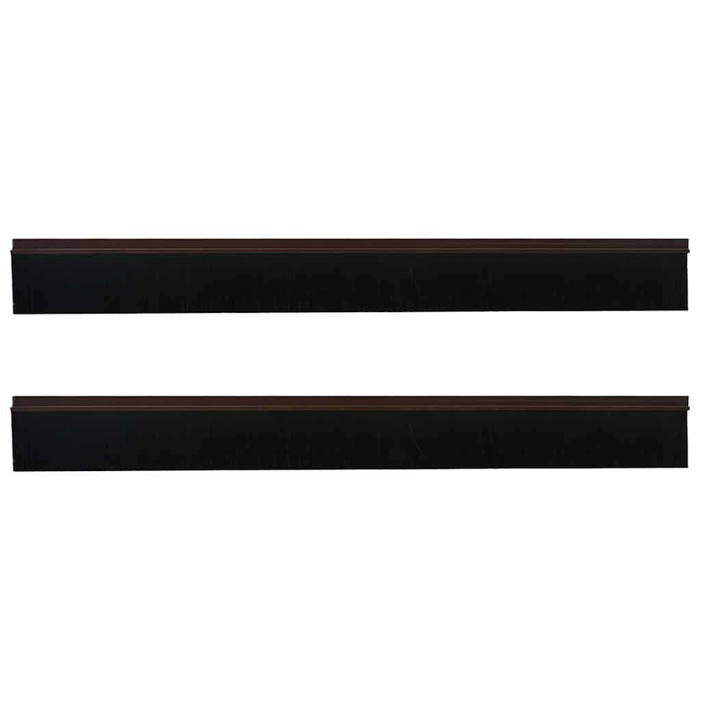Self-adhesive Door Brush Seals 2 Stk. 100 cm Aluminiumlegierung