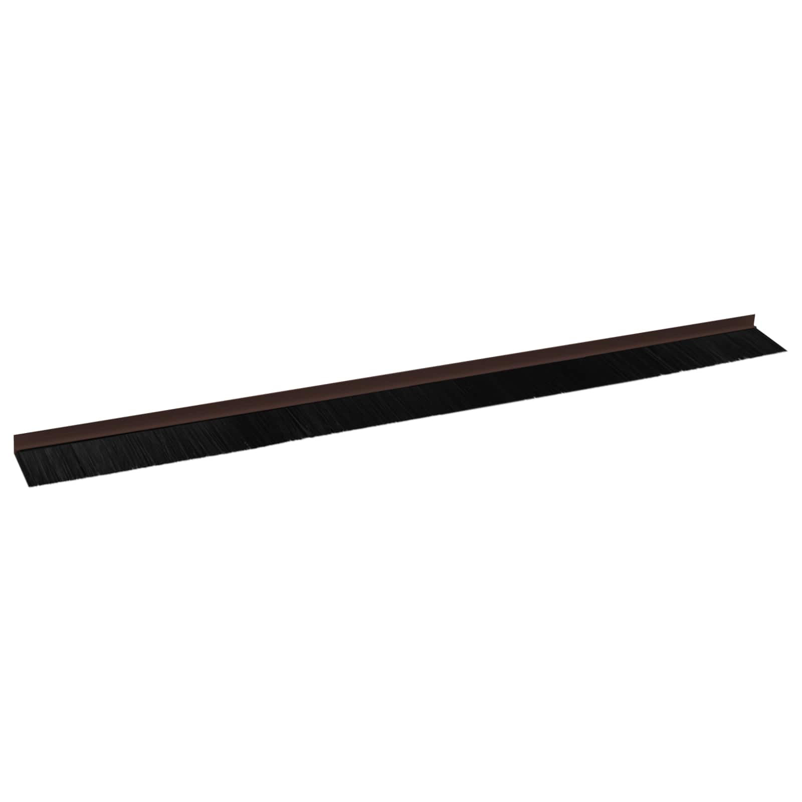 Selbstklebende Türbürstendichtungen 2 stk. Braun 100 cm