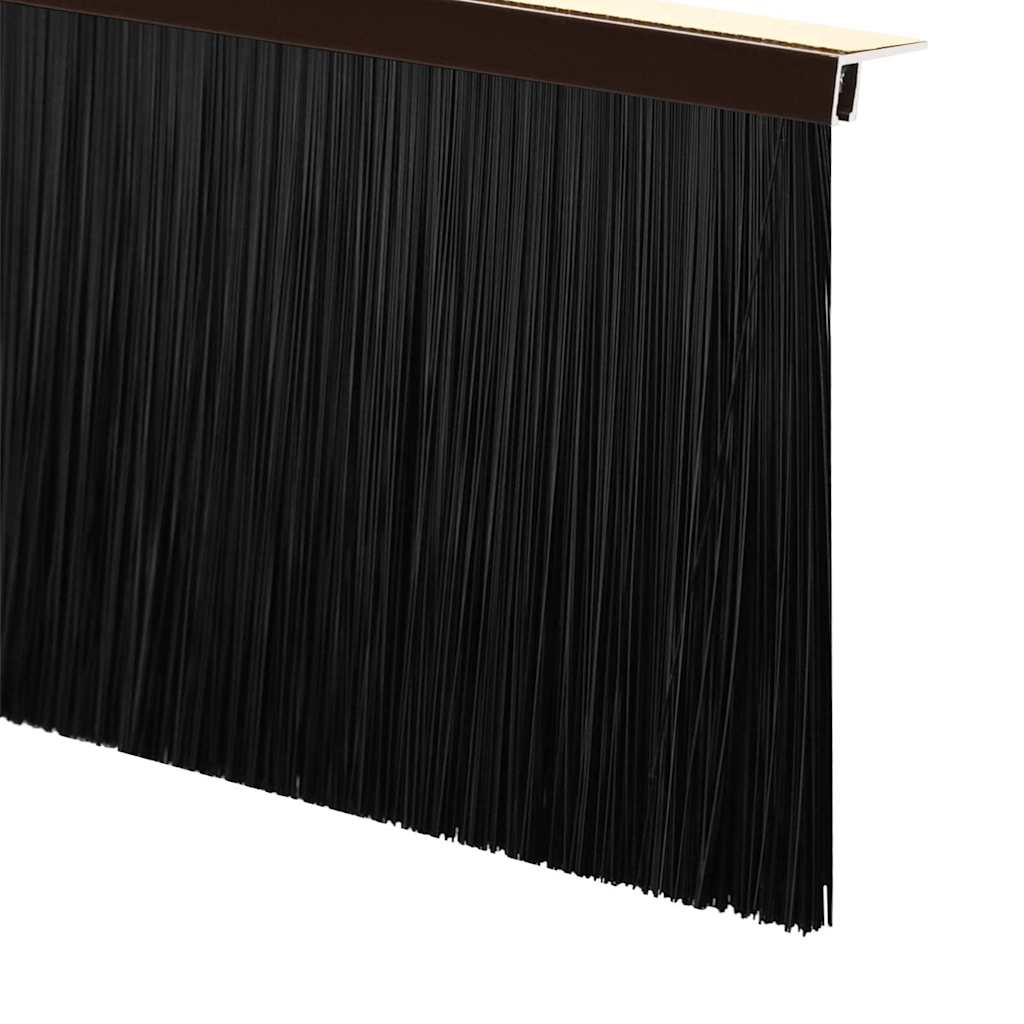 Selbstklebende Türbürstendichtungen 6 Stk. Braun 100 cm