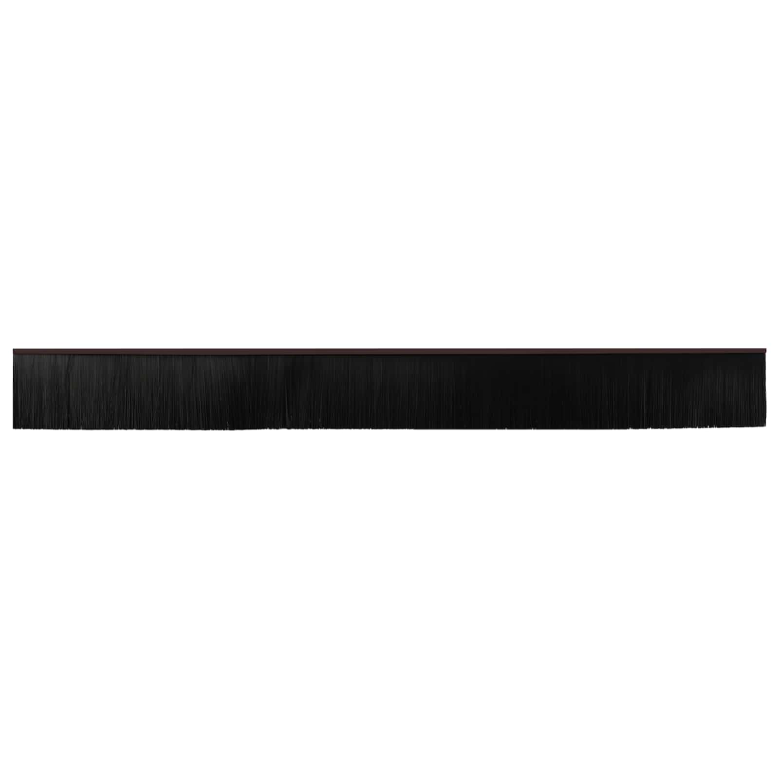 Selbstklebende Türbürstendichtungen 6 Stk. Braun 100 cm